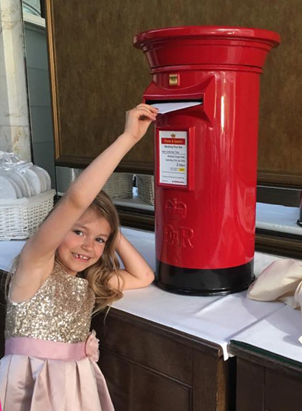 Red Wedding Post Box Hire