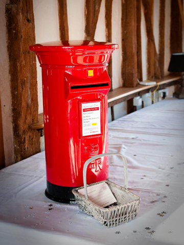 Red Wedding Post Box Hire