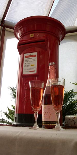 Royal Mail ER wedding post box